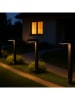 lumisky 4er-Set: LED-Solar-Gartenstecker "Torly" in Schwarz - (B)5 x (H)40,2 x (T)14 cm