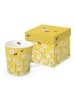 ppd Kubek jumbo "Bees & Flowers" w kolorze żółto-białym - 400 ml