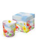 ppd Jumbotasse "Summer Day" in Hellblau/ Rot/ Gelb - 400 ml
