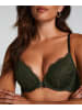 Hunkemöller Push-Up-BH "Teddy" in Dunkelgrün