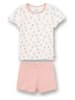 Sanetta Pyjama wit/lichtroze
