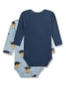 Sanetta 2er-Set: Bodys in Hellblau/ Dunkelblau