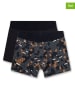 Sanetta 2-delige set: boxershorts zwart/antraciet
