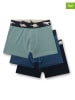 Sanetta 3er-Set: Boxershorts in Dunkelblau/ Türkis