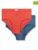 Sanetta 2-delige set: slips donkerblauw/rood