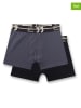 Sanetta 2-delige set: boxershorts zwart/antraciet