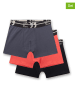 Sanetta 3-delige set: boxershorts oranje/zwart/antraciet