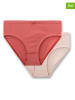 Sanetta 2er-Set: Slips in Rot/ Beige