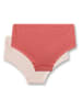 Sanetta 2-delige set: hipsters rood/beige