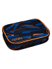 neoxx Schlamperetui "Streetlight Runner" in Schwarz/ Blau - (B)23,5 x (H)6,5 x (T)17 cm