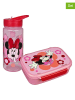 SCOOLI 2tlg. Set: Brotzeitdose und Trinkflasche "Minnie Mouse" in Rosa