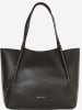 Marc O'Polo Leder-Shopper in Schwarz - (B)48 x (H)34 x (T)15 cm
