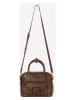 Marc O'Polo Leder-Umhängetasche in Braun - (B)24 x (H)18 x (T)12 cm