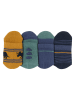 vertbaudet 4er-Set: Socken in Gelb/ Blau/ Grün