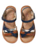 vertbaudet Leder-Sandalen in Dunkelblau
