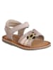 vertbaudet Leder-Sandalen in Rosa