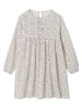 vertbaudet Kleid in Creme/ Braun