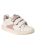 vertbaudet Leren sneakers crème/lichtroze