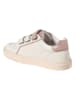 vertbaudet Leder-Sneakers in Creme/ Rosa