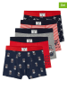 vertbaudet 5er-Set: Boxershorts in Rot/ Dunkelblau