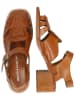 MELVIN & HAMILTON Leren haksandalen "Charlotta 1" donkerbruin