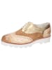 MELVIN & HAMILTON Leren veterschoenen "Molly 2" lichtbruin/goudkleurig/beige