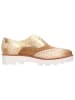 MELVIN & HAMILTON Leren veterschoenen "Molly 2" lichtbruin/goudkleurig/beige