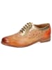 MELVIN & HAMILTON Leren veterschoenen "Selina 56" lichtbruin/goudkleurig