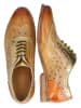 MELVIN & HAMILTON Leren veterschoenen "Selina 56" lichtbruin/goudkleurig