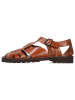 MELVIN & HAMILTON Leren enkelsandalen lichtbruin