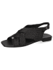 MELVIN & HAMILTON Leren sandalen "Sandrine 5" zwart