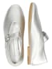 MELVIN & HAMILTON Leren ballerina's zilverkleurig