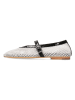 MELVIN & HAMILTON Leren ballerina's wit/zwart