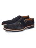MELVIN & HAMILTON Leren monkstraps "Dino 4" donkerblauw