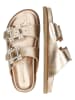 MELVIN & HAMILTON Skórzane klapki "Eve 1" w kolorze różowozłotym