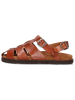 MELVIN & HAMILTON Leren enkelsandalen "Robert 40" lichtbruin