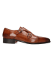 MELVIN & HAMILTON Leren monkstraps "Lance 1" lichtbruin