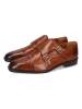 MELVIN & HAMILTON Leder-Monkstraps "Stefano 2" in Hellbraun
