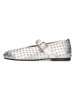 MELVIN & HAMILTON Leren ballerina's zilverkleurig