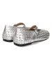 MELVIN & HAMILTON Leren ballerina's zilverkleurig