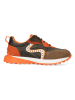 MELVIN & HAMILTON Leren sneakers "Richmond 8" kaki/oranje