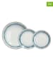 Tognana 18-delige serviesset "Madison Oasi" wit/blauw