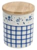 Tognana 2er-Set: Voorraadpot "Dolce Casa Cottage" blauw/wit - 630 ml