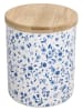 Tognana 2er-Set: Voorraadpot "Dolce Casa Cottage" blauw/wit - 630 ml