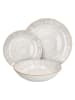 Tognana 18-delige serviesset ''Madison Virtuo'' wit/beige
