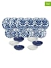 Tognana 18-delige serviesset "Madison Ortigia" blauw/wit
