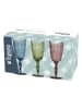 Tognana 3er-Set: Gläser "Madame" in Blau/ Grün/ Rosa - 260 ml