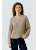 Oui Pullover in Camel/ Creme