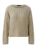 Oui Pullover in Camel/ Creme