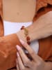 Pierres delicates Vergulde armband met edelstenen